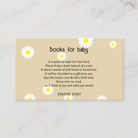 Retro Groovy - baby voor baby Informatiekaartje (Voorkant)