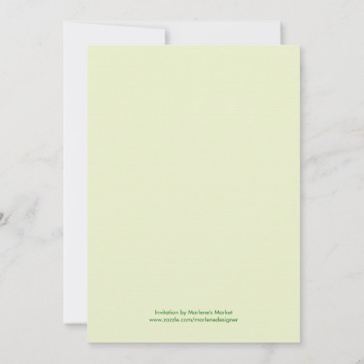 Retro Groovy Bat Mitzvah Uitnodiging (Achterkant)