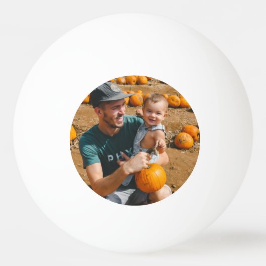 Retro Groovy Best Bonus Pap ooit Foto Name Year Pingpongbal (Achterkant)