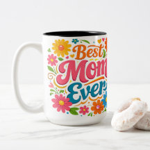 Retro Groovy Beste Moeder Ooit Bloemtypografie Cad