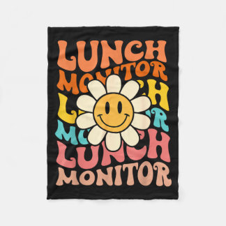 Retro Groovy Bloem Lunch Monitor Mannen Vrouwen Ca Fleece Deken