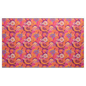 retro Groovy bloemen Stof (Yard (91,4 cm))