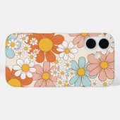 Retro Groovy Bloemendaisy Naadloos Patroon Case-Mate iPhone Case (Achterkant (horizontaal))