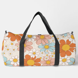 Retro Groovy Bloemendaisy Naadloos Patroon Plunjezak