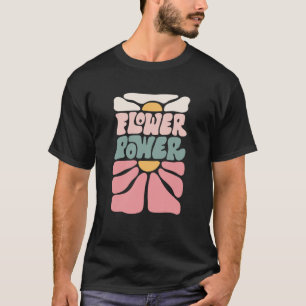 Retro Groovy Bloemkracht, Bloemen Liefhebbers T-shirt
