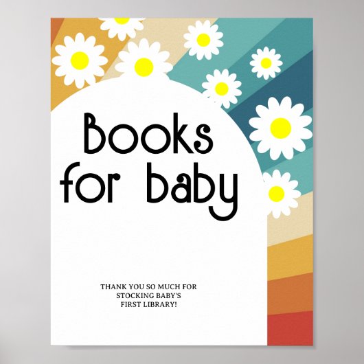 Retro Groovy - Boeken voor baby Poster (Voorkant)