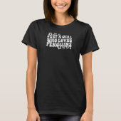 Retro Groovy Boho Hippie Just A Girl Who Loves Pen T-shirt (Voorkant)