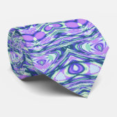 Retro Groovy Boho Trippy Hippie Jewel-Tone Mandala Stropdas (Opgerold)