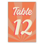 Retro Groovy Bold Typografie Kleurrijke 70's bruil Kaart (Voorkant)