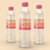 Retro Groovy Bold Typografie Kleurrijke 70's bruil Waterfles Etiket