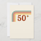 Retro Groovy Boogie Simple Dance 50ste verjaardag Kaart (Achterkant)