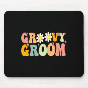 Retro Groovy Bruiloft Bruidsmeisje Feest Muismat