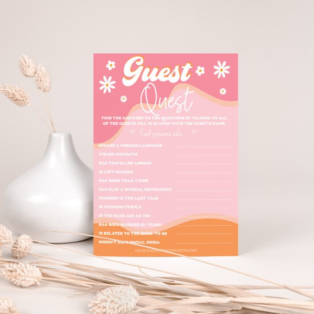 Retro Groovy Bruiloftsfeest, 70er jaren Hippie Sfe (Creator heeft geüpload)