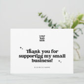 Retro Groovy Business Bedankt QR-code (Staand voorkant)