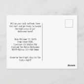 Retro, Groovy Candy Corn Halloween Party Uitnodigi Briefkaart (Achterkant)