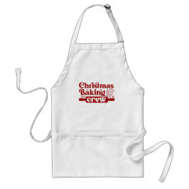 Retro Groovy Christmas Baking Crew Standaard Schort