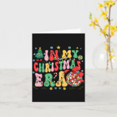 Retro Groovy Christmas In My Christmas Era Xmas  Kaart (Gele Bloem)
