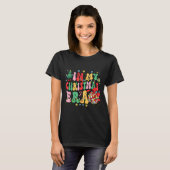 Retro Groovy Christmas In My Christmas Era Xmas  T-shirt (Voorkant volledig)