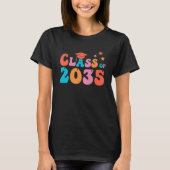 Retro Groovy Class of 2035 Grow With Me Class Back T-shirt (Voorkant)