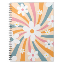 Retro Groovy Colorful Sunshine Daisy Floral Hippie