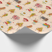 Retro Groovy Cool Cadeaupapier (Hoek)