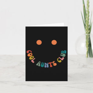 Retro Groovy Cool Tantes Club Grappige Tante Vrouw Kaart