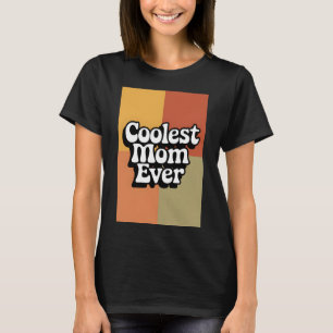 Retro Groovy coolste moeder ooit T-shirt