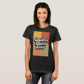 Retro Groovy coolste moeder ooit T-shirt (Voorkant volledig)