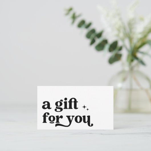 Retro Groovy Coupon Discount Kaart (Staand voorkant)