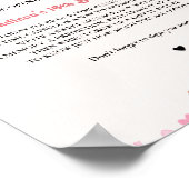 Retro Groovy Daisy baby shower tijd Capsule Poster (Hoek)