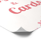 Retro Groovy daisy Bloemencadeau & Kaart Verjaarda Poster (Hoek)