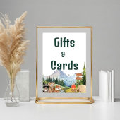 Retro Groovy daisy Bloemencadeau & Kaart Verjaarda Poster