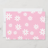 Retro Groovy Daisy Boho Twin 2e verjaardag Kaart (Achterkant)