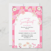 Retro Groovy Daisy Boho Valentijn Baby shower Kaart (Voorkant)