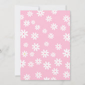 Retro Groovy Daisy Boho Valentijn Baby shower Kaart (Achterkant)