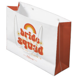 Retro Groovy Daisy Bruidsmeisjes Team Afscheid Bru Groot Cadeauzakje