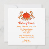 Retro Groovy Daisy Pumpkin Hippie Thanksgiving Kaart (Achterkant)