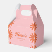 Retro Groovy Daisy Quinceanera Bedankdoosjes (Voorkant Zijde)