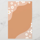 Retro Groovy Daisy Vrijgezellenfeest Game Flyer (Achterkant)