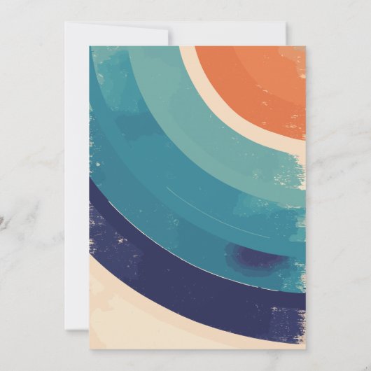 Retro Groovy Daisy Wild Een 1e Verjaardag Meisje Kaart (Achterkant)