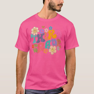 Retro Groovy derdeklasser Kinder terug naar SCH T-shirt