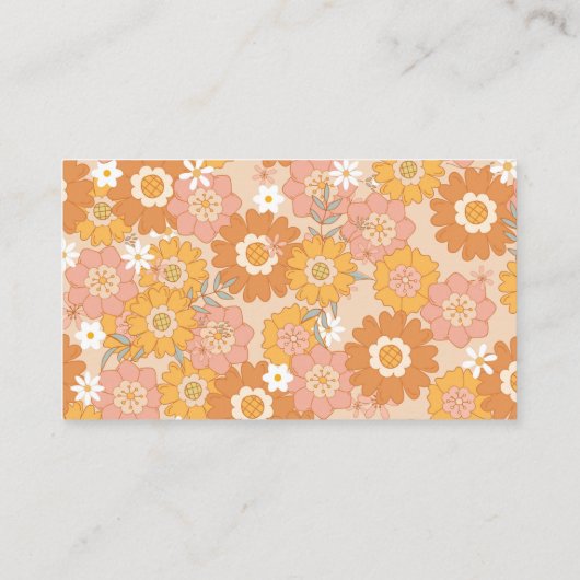 Retro groovy diaper kaartkaartenkaartje informatiekaartje (Achterkant)