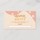 Retro groovy diaper kaartkaartenkaartje informatiekaartje (Voorkant)