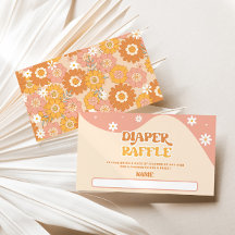 Retro groovy diaper kaartkaartenkaartje