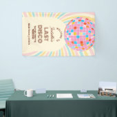 Retro Groovy Disco Bachelorette Weekend Welkom Spandoek (Beurs)