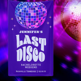 Retro Groovy Disco Bachelorette Weekend Welkom Spandoek