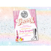 Retro Groovy Disco Bachelorette-weekendprogramma Kaart