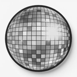 Retro Groovy Disco Ball Papieren Bordje