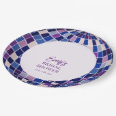 Retro Groovy Disco Bridal Shower Papieren Bordje (Gekanteld)