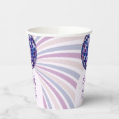 Retro Groovy Disco Bruidsborrel Papieren Bekers (Links)